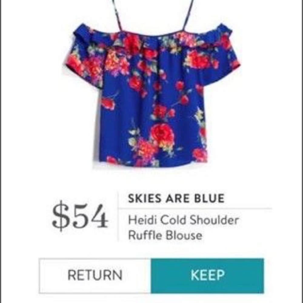 Cold shoulder blouse - Picture 3 of 4